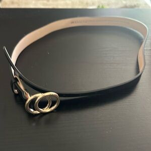 H&M black belt with gold hardware